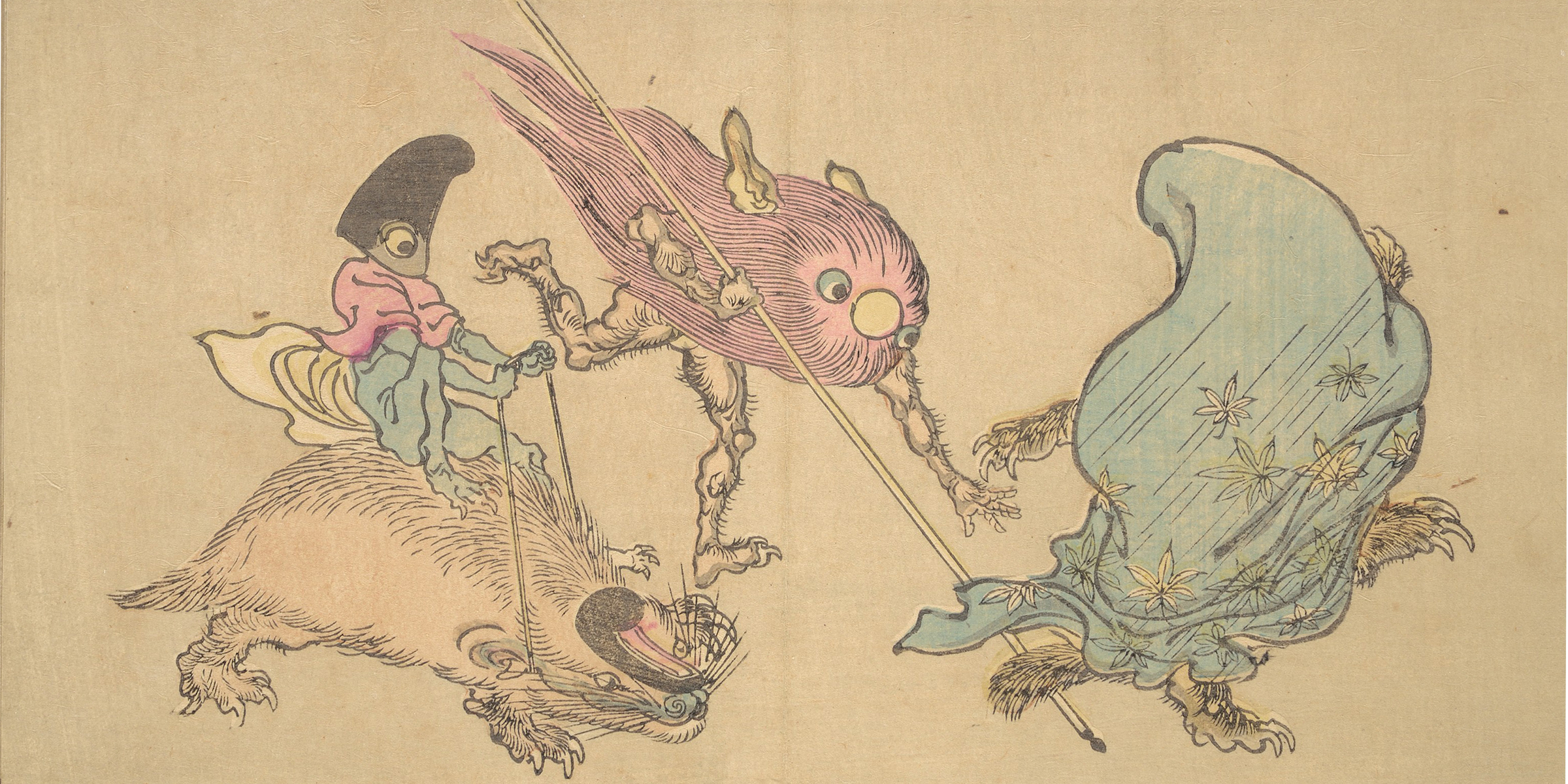 Illustration from an 1890 edition of Kyosai’s Pictures of One Hundred Demons, by Kawanabe Kyosai. © The Metropolitan Museum of Art, Purchase, Mary and James G. Wallach Foundation Gift, 2013.