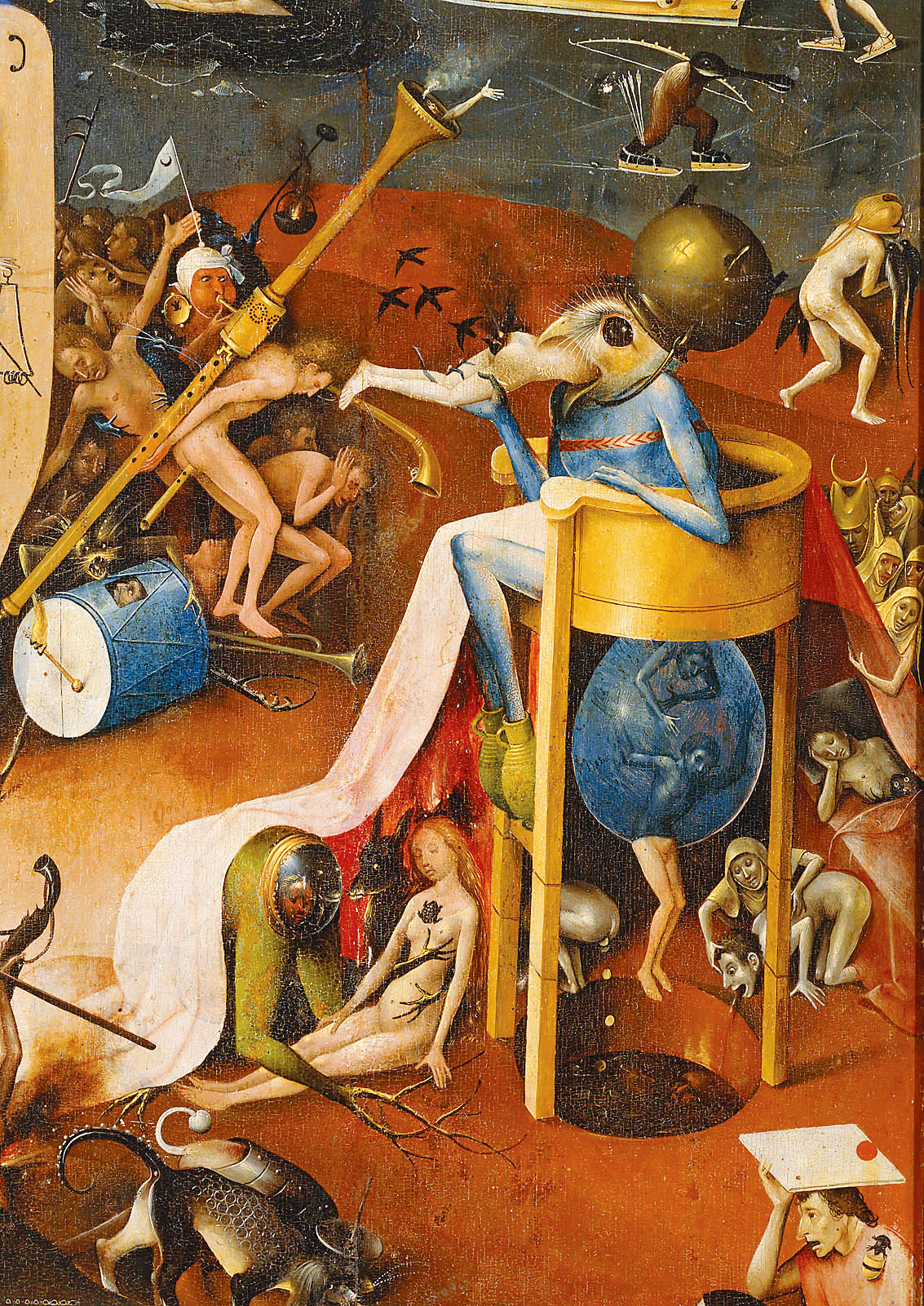 Hell (detail), from The Garden of Delights, by Hieronymus Bosch, c. 1480. Prado Museum, Madrid. 