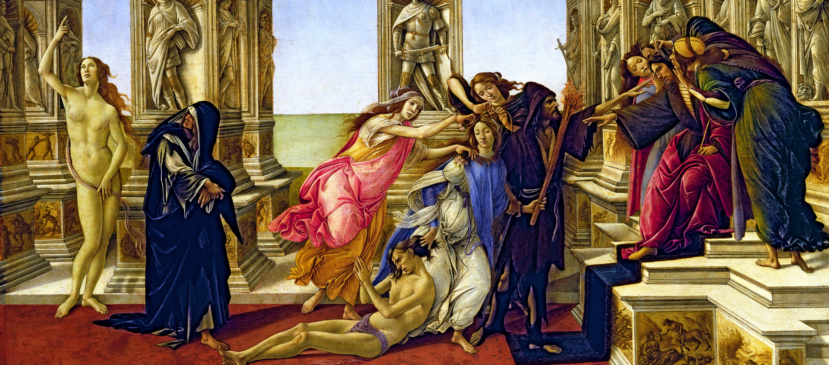 The Calumny of Apelles, by Sandro Botticelli, c. 1495