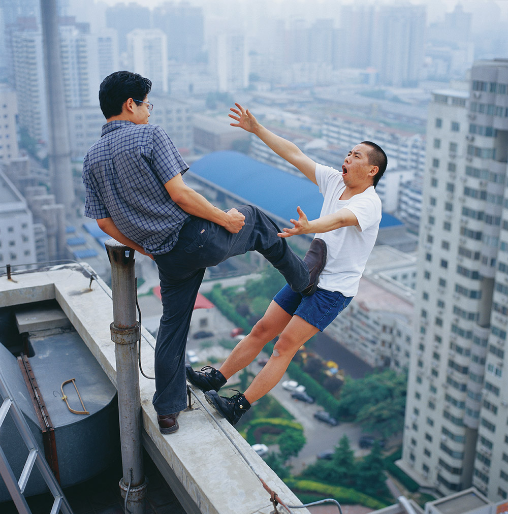 25 Levels of Freedom, by Li Wei, Beijing, 2004. Photograph, 59 x 59 inches.