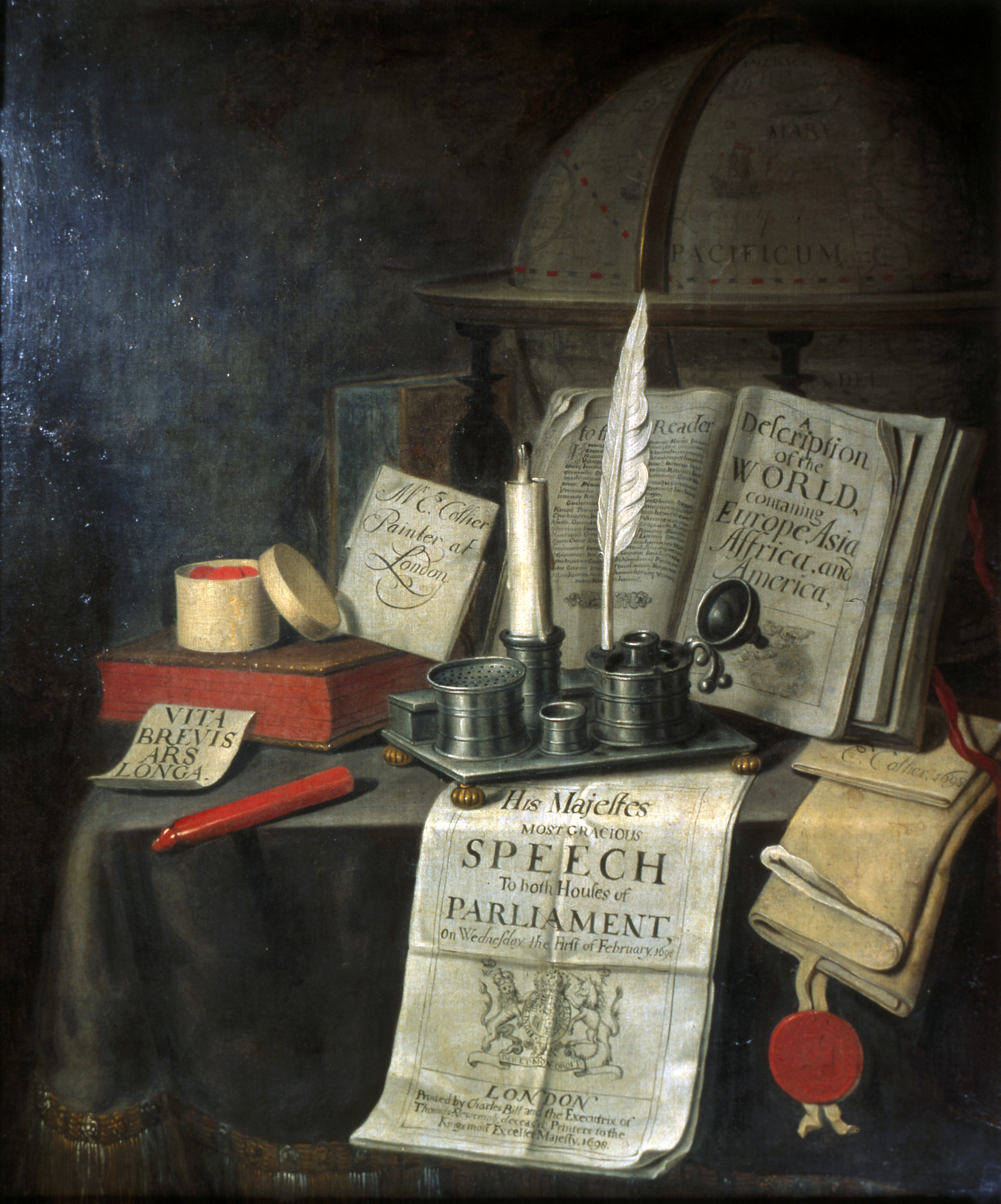 Still Life, by Edward Collier, 1699.