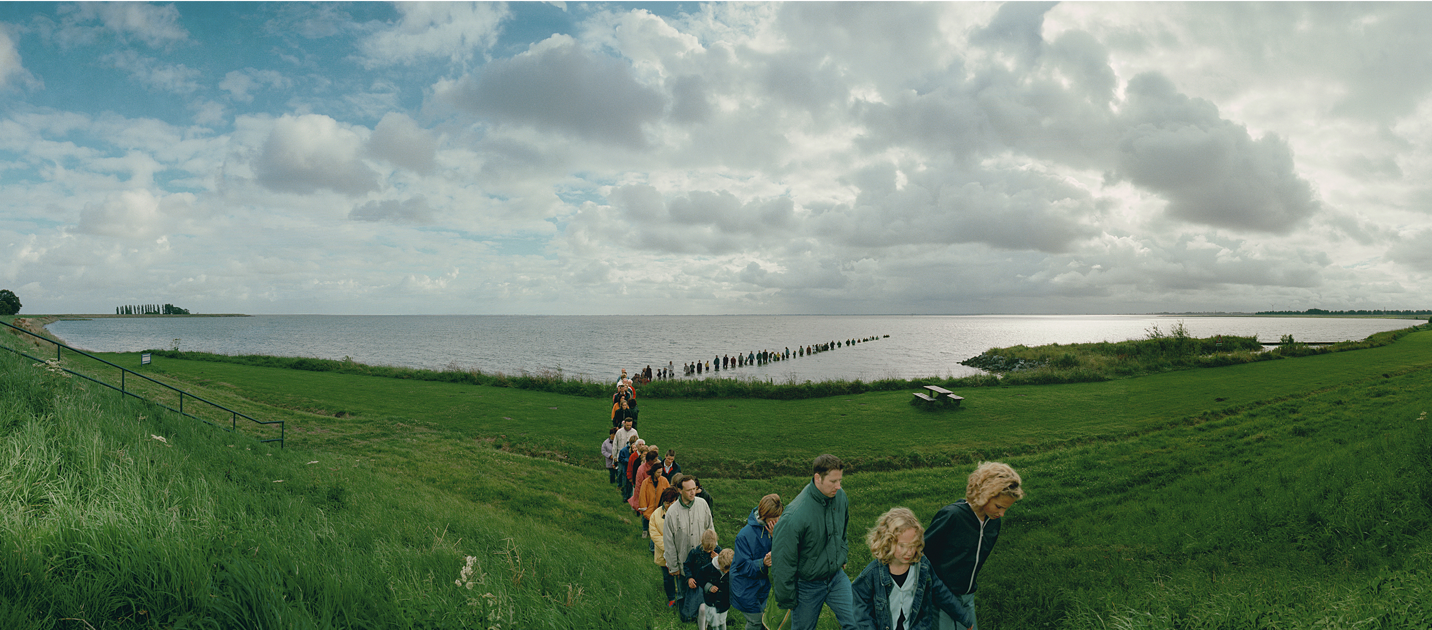 Schellinkhout—de dijk, by Ellen Kooi, 2000. Ilfo Crystal Archive, plexiglass, Reynobond, 30" x 78". © Ellen Kooi, courtesy of the artist and P.P.O.W Gallery, New York