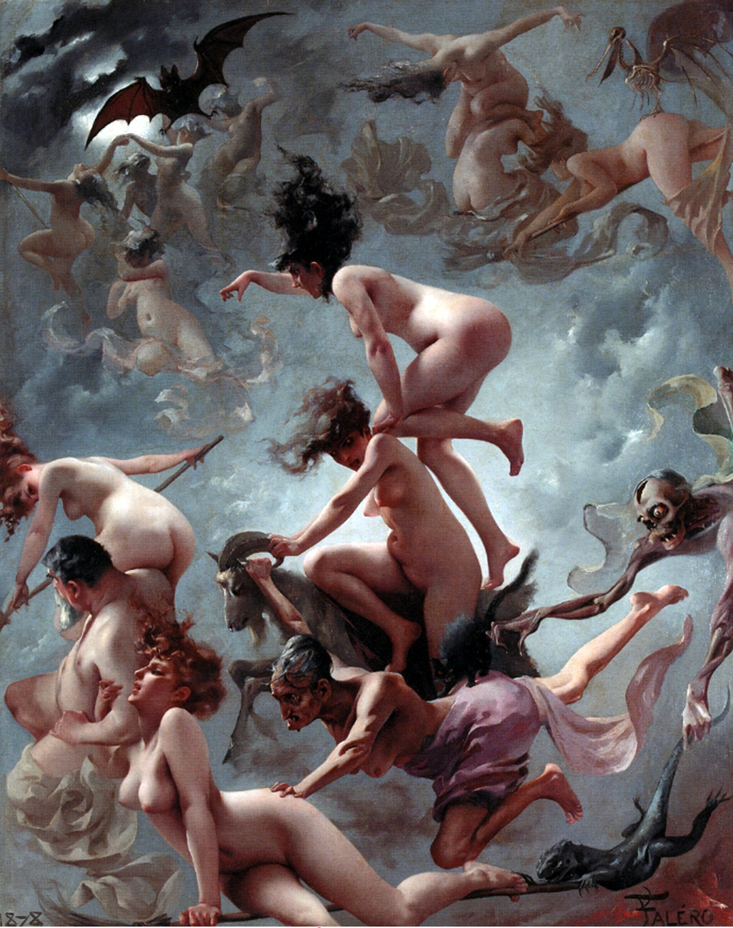 Faust’s Vision, by Luis Ricardo Falero, 1878.