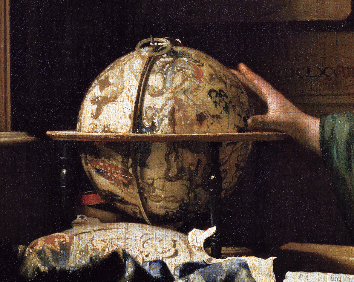 The Astronomer (detail), by Jan Vermeer, 1668. Louvre Museum, Paris, France. 