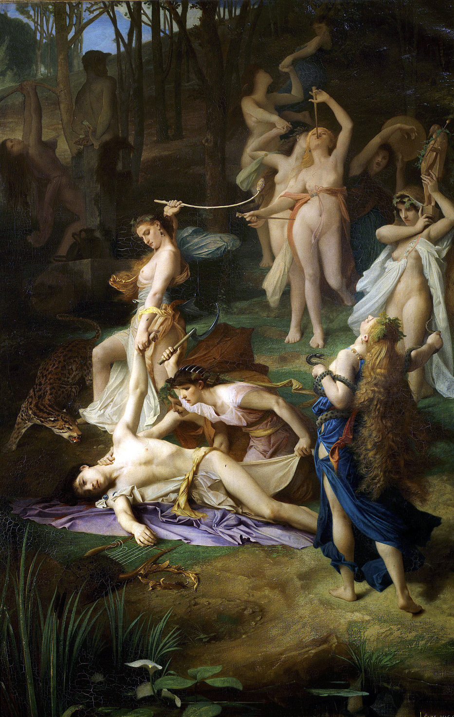 Death of Orpheus, by Émile Lévy, 1866.