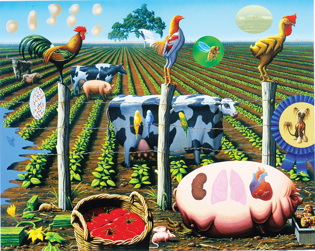 The Farm, by Alexis Rockman, 2000. © Alexis Rockman. Courtesy of Alexis Rockman and Sperone Westwater, NY.