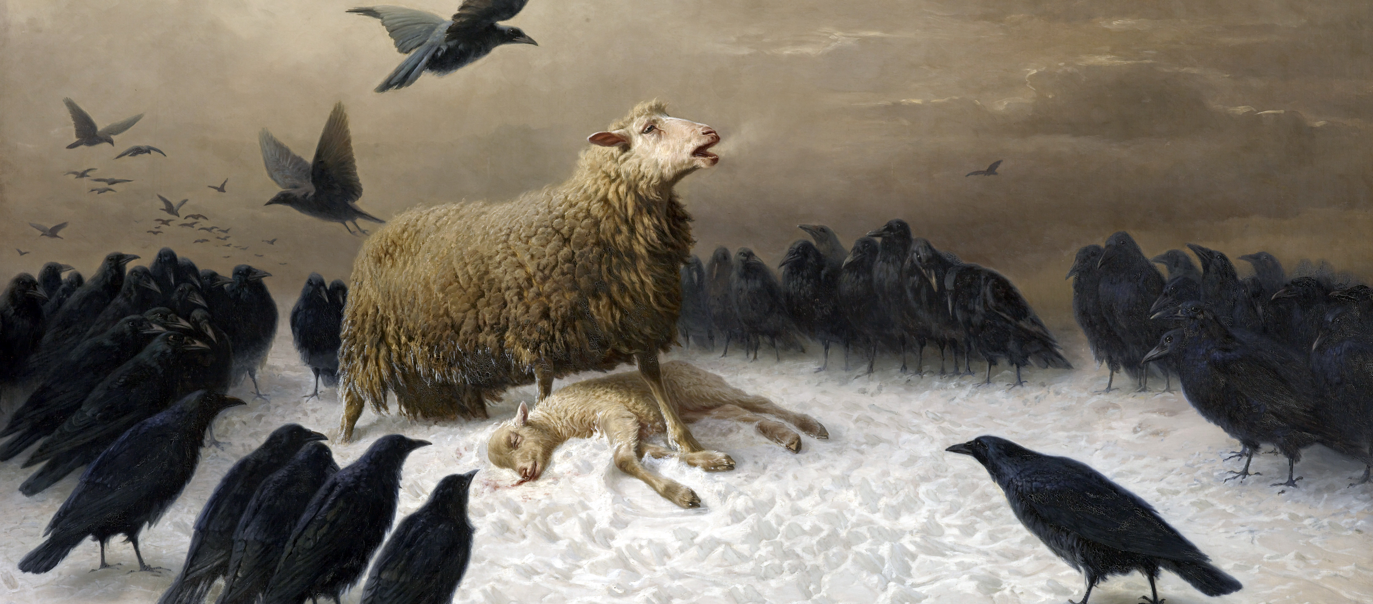 Anguish, by August Friedrich Albrecht Schenck, c. 1878.