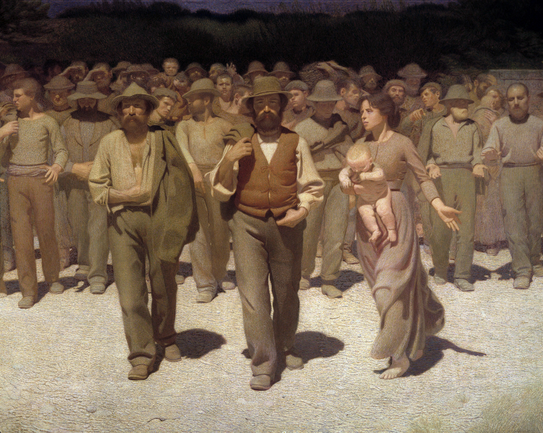 The Fourth Estate, by Giuseppe Pellizza da Volpedo, 1901.