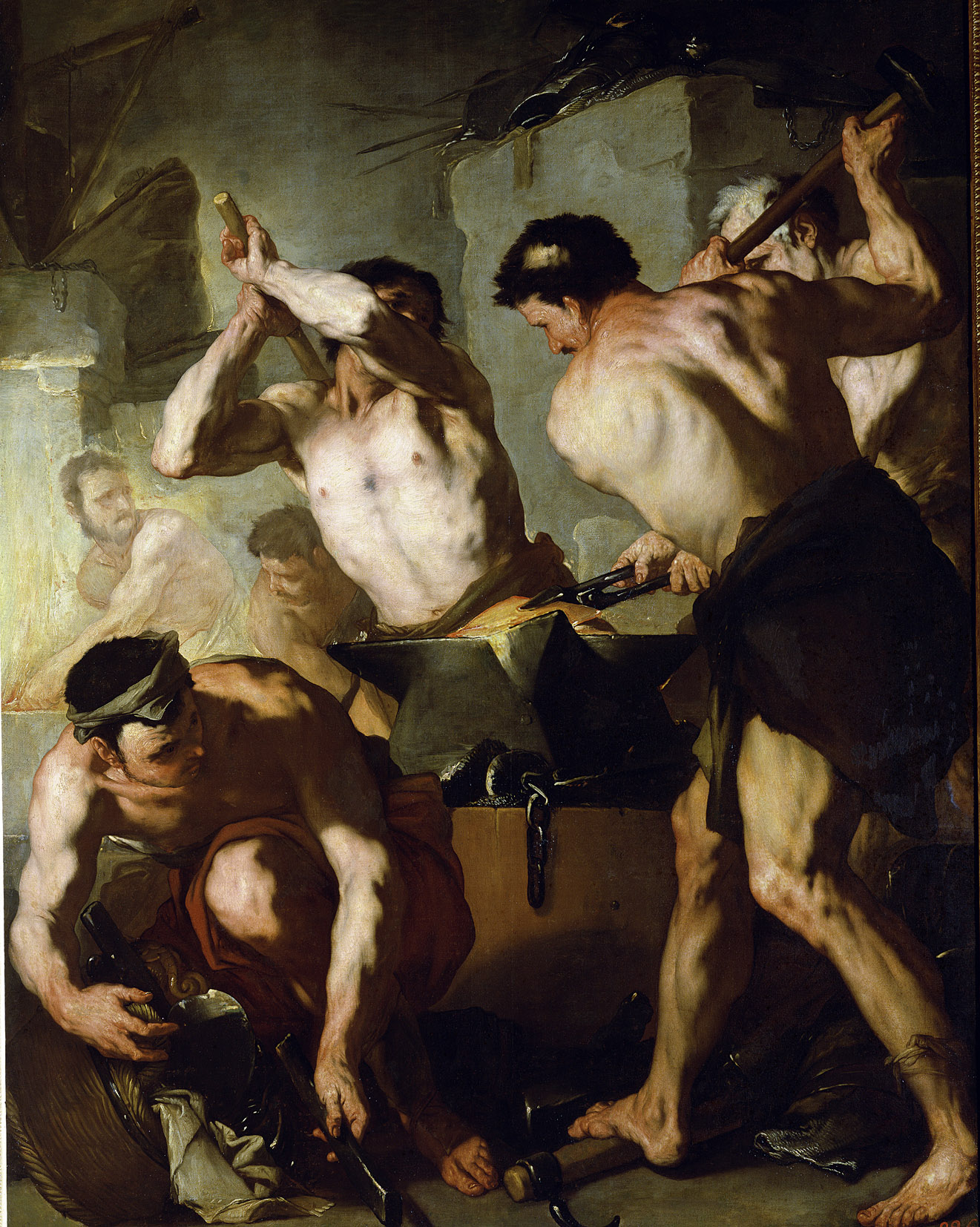 Vulcan’s Forge, by Luca Giordano, c. 1660. Hermitage Museum, Saint Petersburg, Russia.