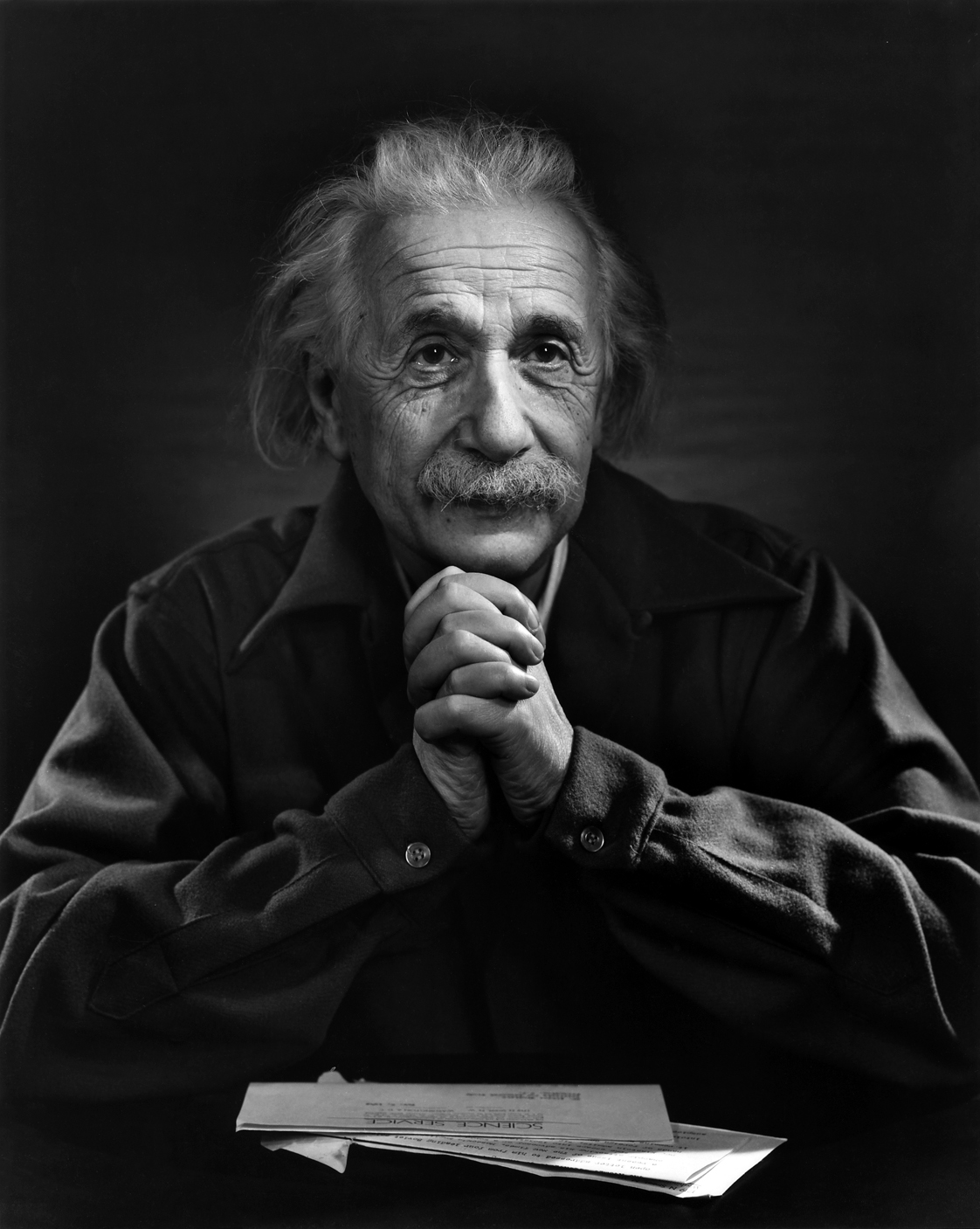 Albert Einstein Black and white photograph of Albert Einstein.