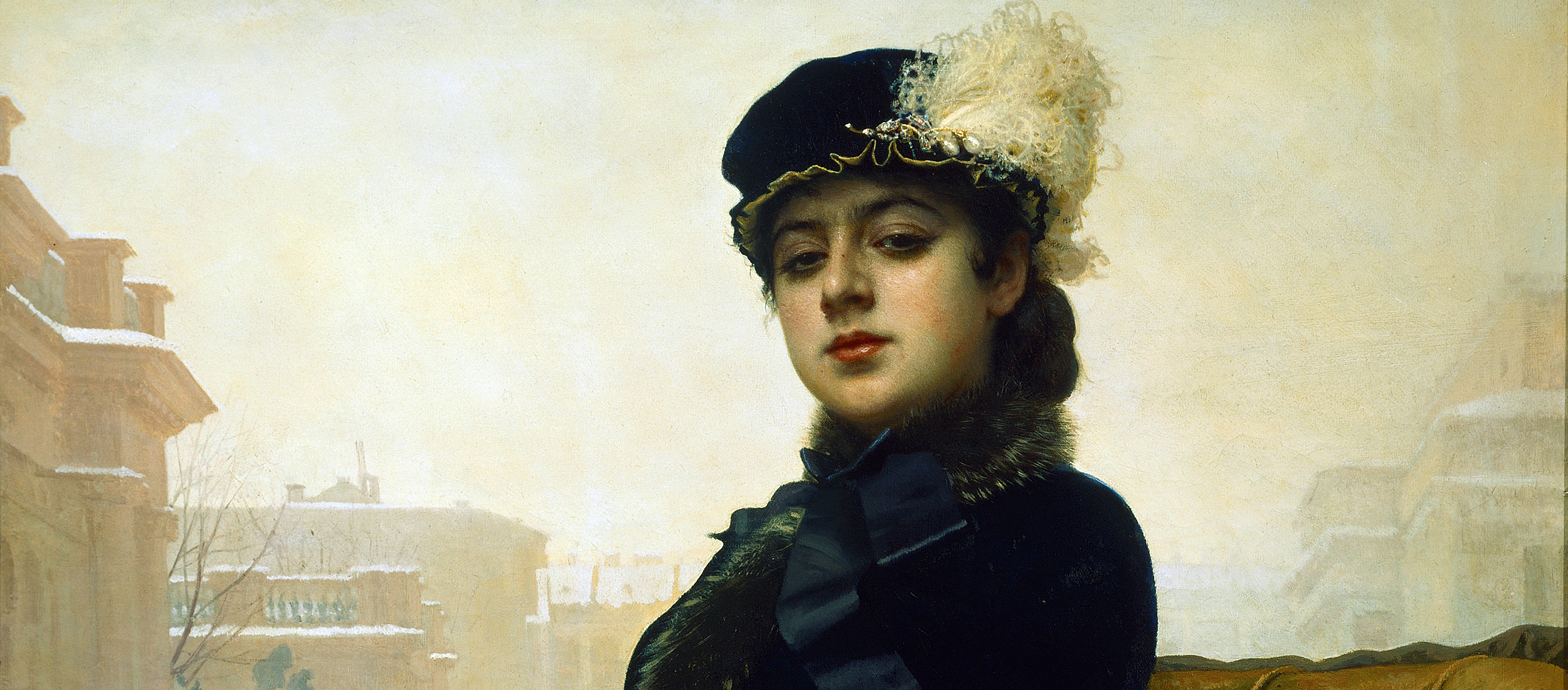 Portrait of an Unknown Woman, by Ivan Kramskoy, 1883.