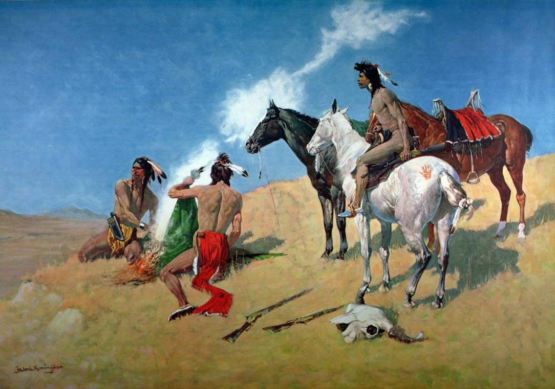 The Smoke Signal, by Frederic Remington, 1905. Amon Carter Museum, Fort Worth, Texas. 