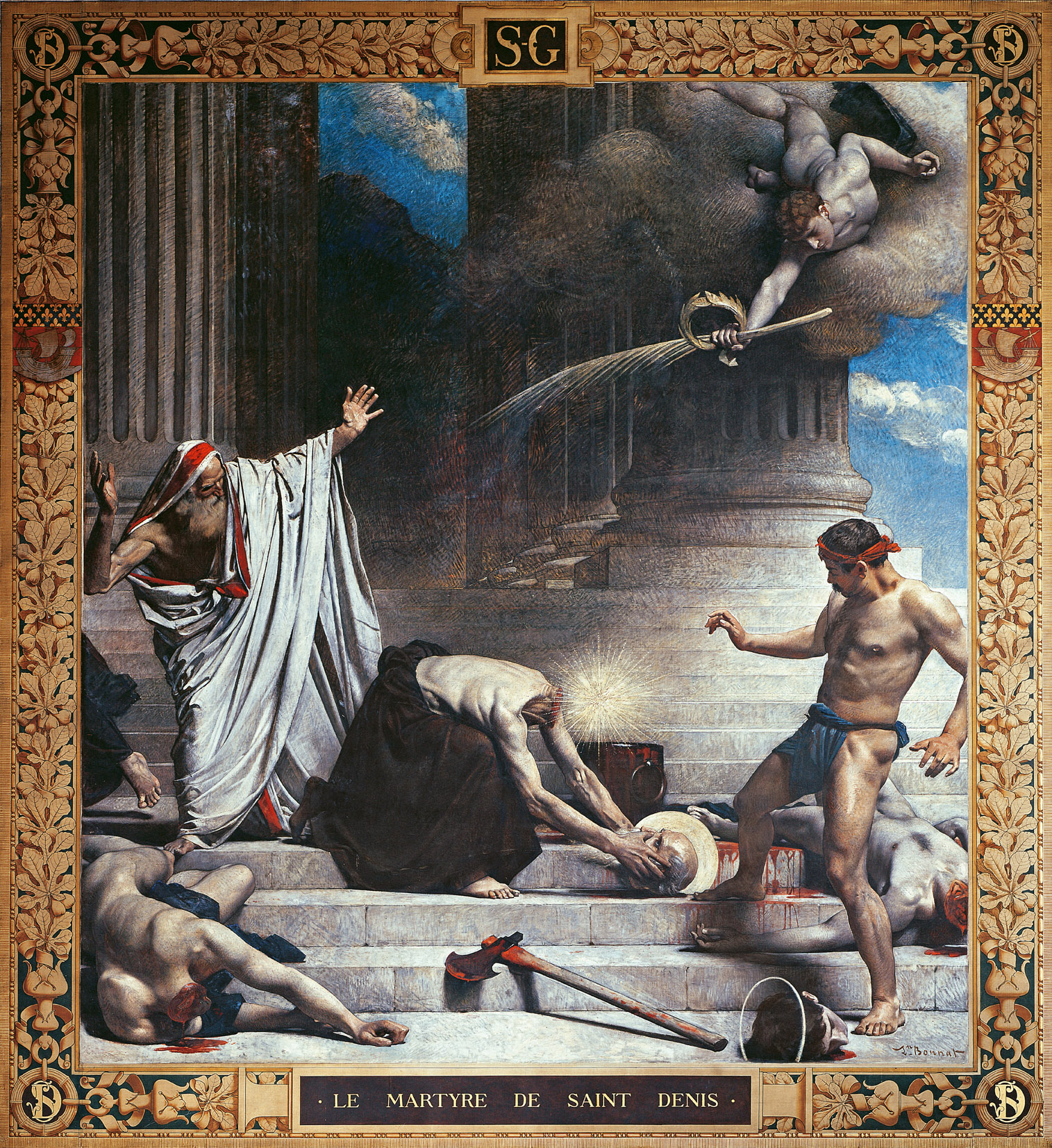 The Martyrdom of St. Denis, by Léon-Joseph-Florentin Bonnat, c. 1885.