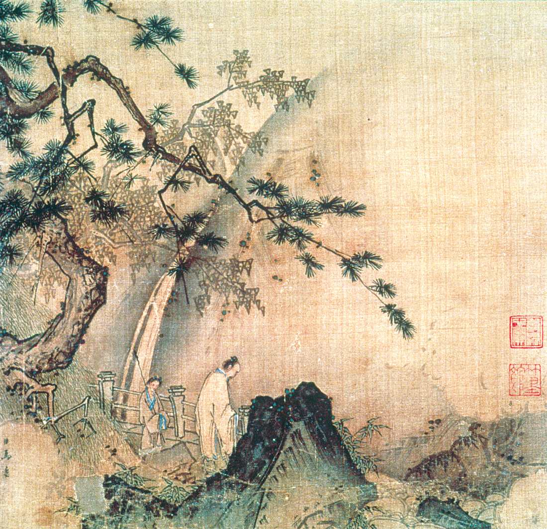 Scholar by a Waterfall, by Ma Yuan, c. 1190–1225. The Metropolitan Museum of Art, C. C. Wang Family, Gift of The Dillon Fund, 1973. 