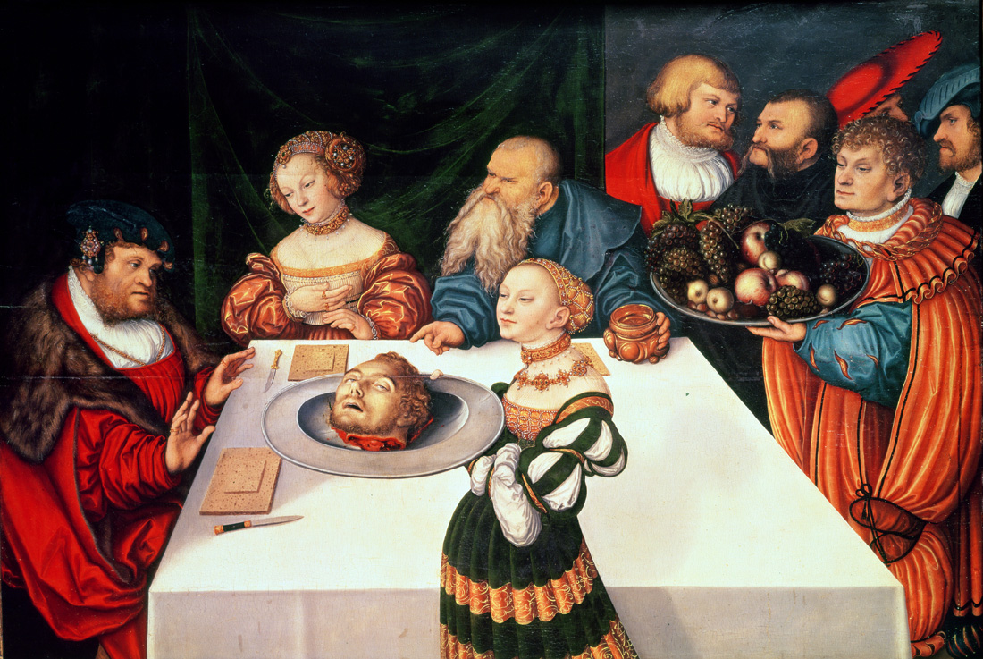 The Feast of Herod, by Lucas Cranach the Elder, 1531. The Städel, Frankfurt am Main, Germany. 