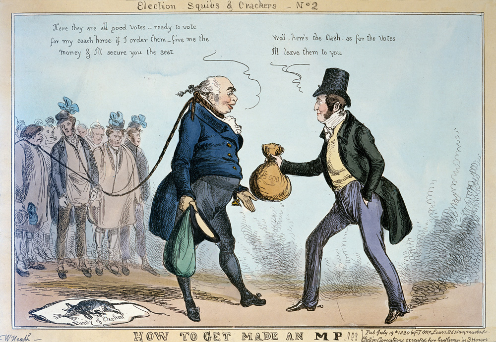 Election Squib & Crackers No. 2: How to Get Made an MP, by William Heath, 1830.