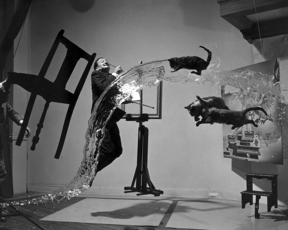 “Dalí Atomicus,” 1948. Photograph by Phillipe Halsman. © The Granger Collection, NY. 