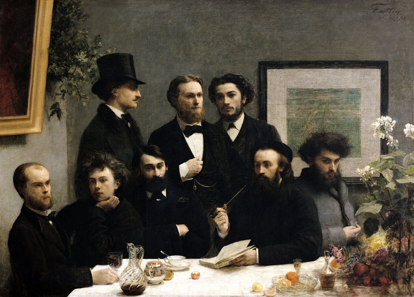 By the Table, by Henri Fantin-Latour, 1872.