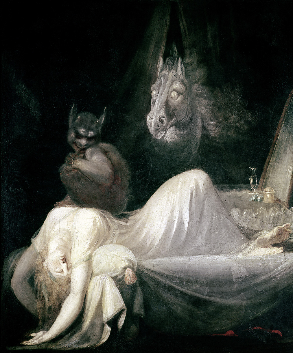 The Nightmare, by Henry Fuseli, c. 1790. Goethe House, Frankfurt am Main, Germany. 