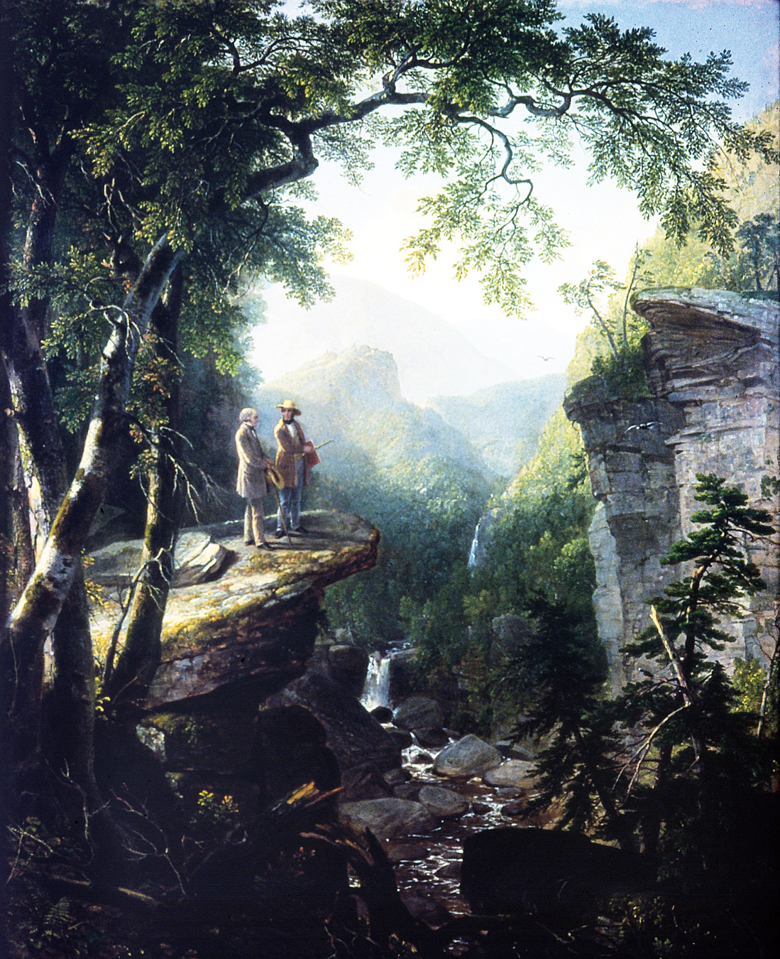 Kindred Spirits, by Asher B. Durand, 1849. Crystal Bridges Museum of American Art, Bentonville, Arkansas. 