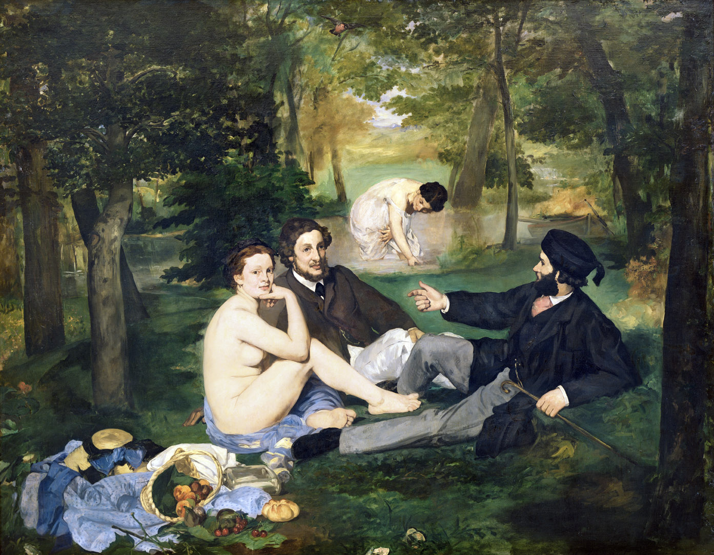 Luncheon on the Grass, by Édouard Manet, 1863. Musée d'Orsay, Paris. 