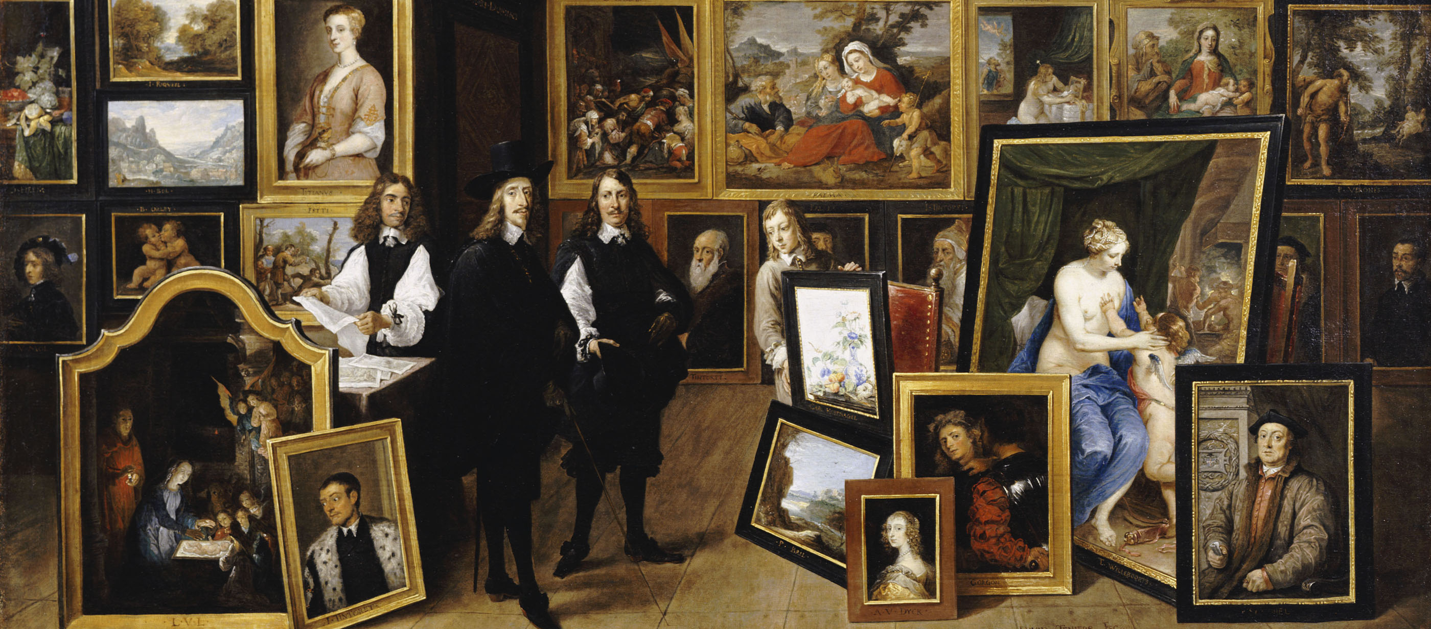 The Archduke Leopold Wilhelm in His Picture Gallery in Brussels, by David Teniers the Younger, 1653. 