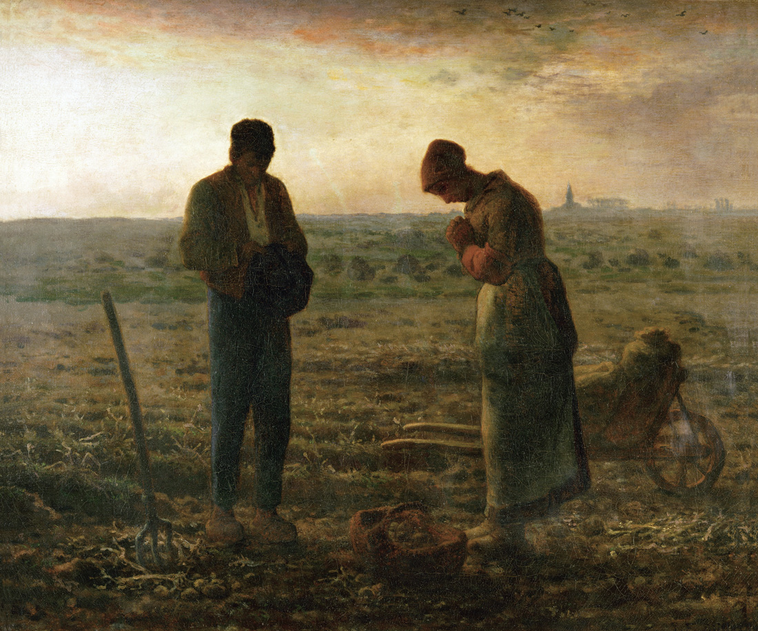 The Angelus, by Jean-François Millet, c. 1857–59. Musée d'Orsay, Paris, France. 