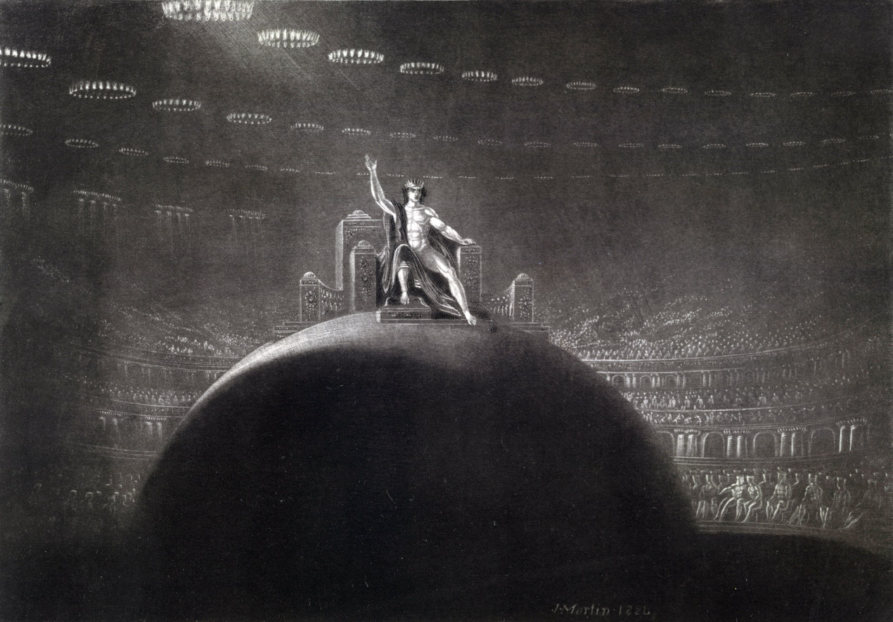 Satan Presiding at the Infernal Council, by John Martin, 1824. Victoria and Albert Museum, London. 