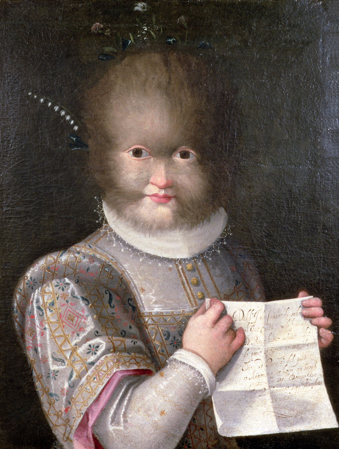 Portrait of Antonietta Gonsalus, by Lavinia Fontana, c. 1595.