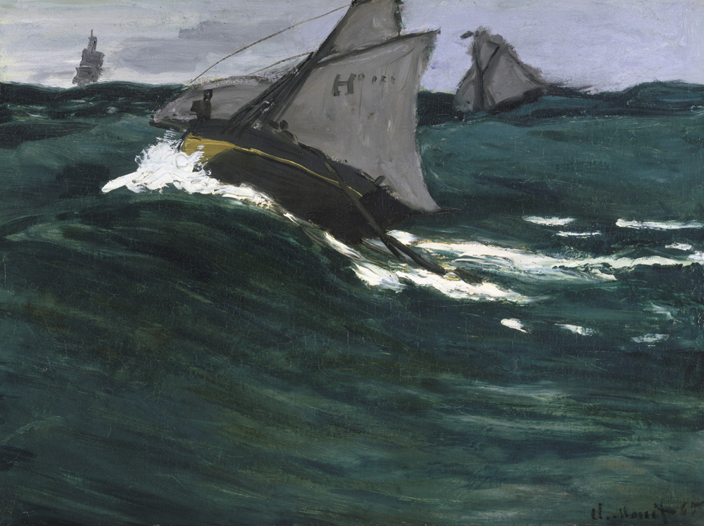 The Green Wave, by Claude Monet, c. 1865.