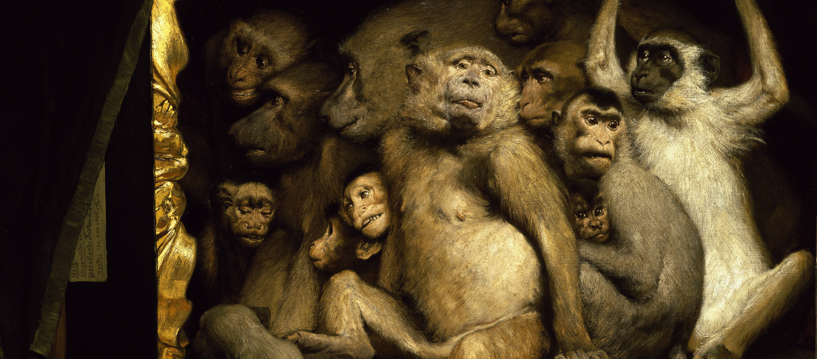 Monkeys as Judges of Art, by Gabriel Cornelius von Max