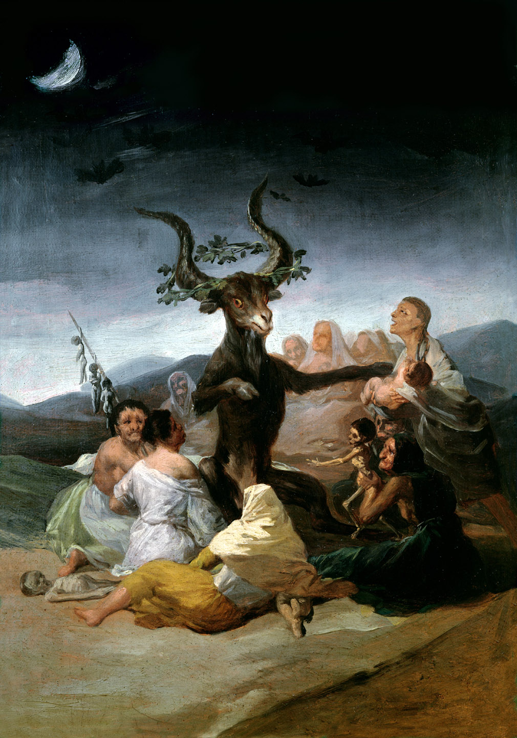 The Witches’ Sabbath, by Francisco de Goya, c. 1799. Museum of Lázaro Galdiano, Madrid. 
