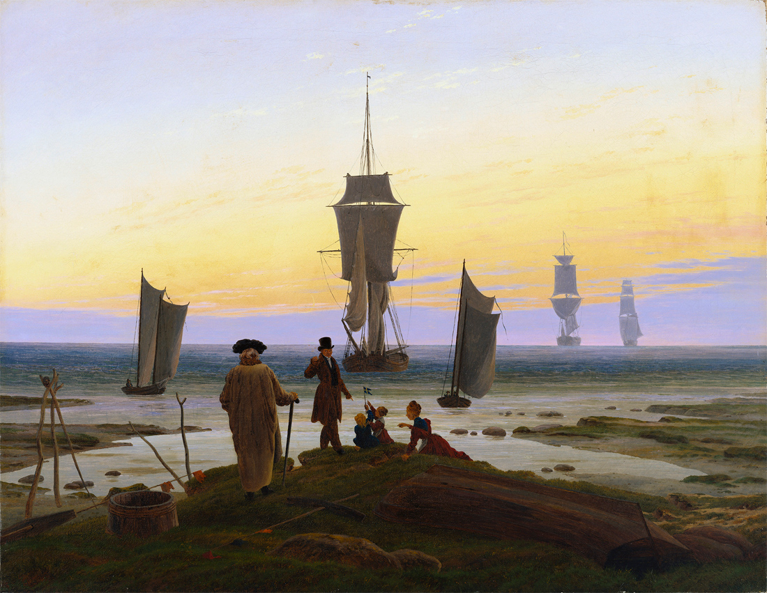 Stages of Life, by Caspar David Friedrich, c. 1835. Museum der bildenden Künste, Leipzig, Germany