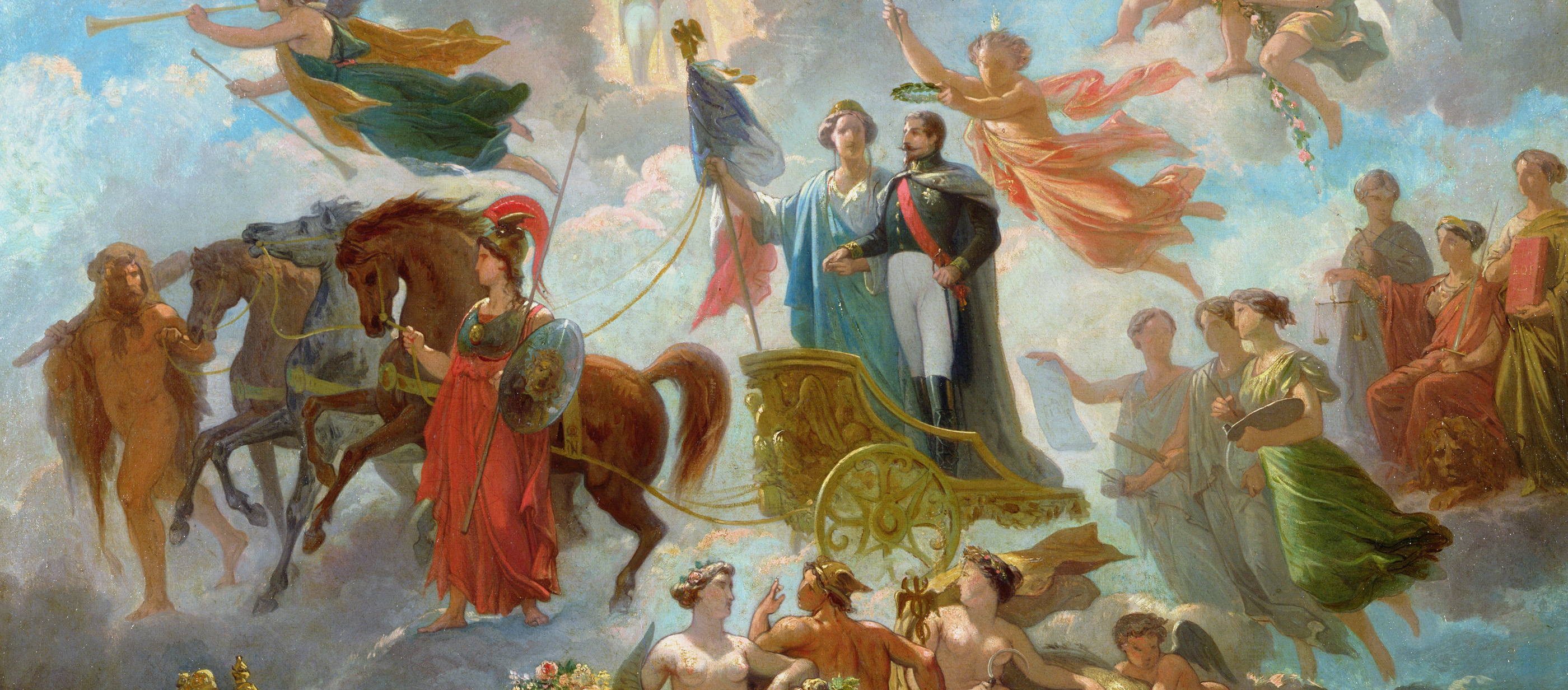 Apotheosis of Napoleon III, by Guillaume-Alphonse Harang Cabasson, 1854. Musée Compiègne, France. 