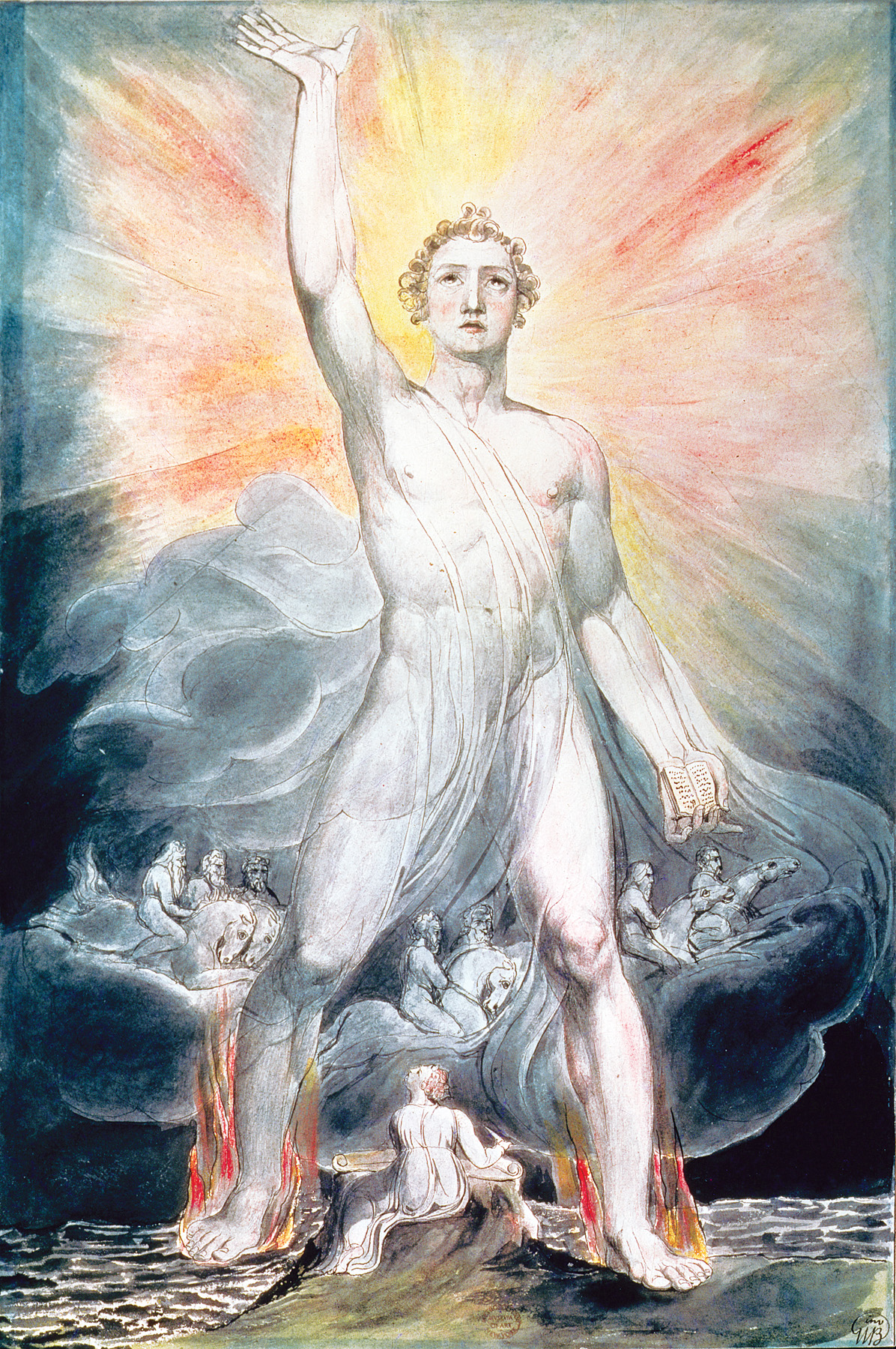 Angel of the Revelation, by William Blake, c. 1803–05. The Metropolitan Museum of Art, Rogers Fund, 1914. 