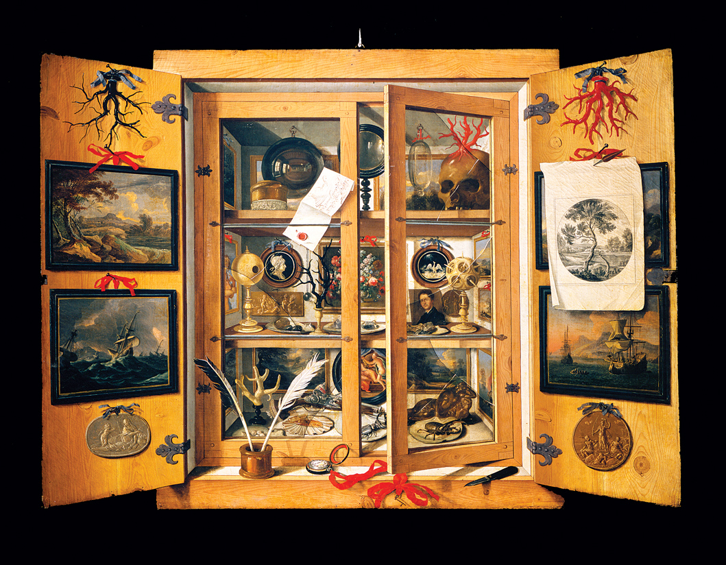 Cabinet of Curiosities, by Domenico Remps, c. 1690. Museo dell'Opificio delle Pietre Dure, Florence, Italy. 