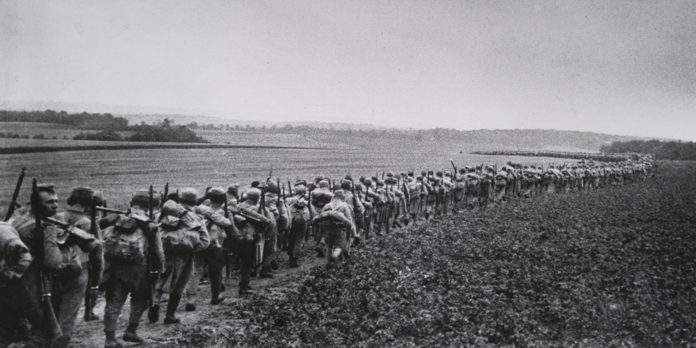 Forced March to the Front Between Lonie and Mitulen, by André Kertész, 1915 Forced March to the Front Between Lonie and Mitulen, by André Kertész, 1915