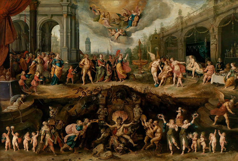 Mankind’s Eternal Dilemma: The Choice Between Virtue and Vice, by Frans Francken the Younger, 1633.