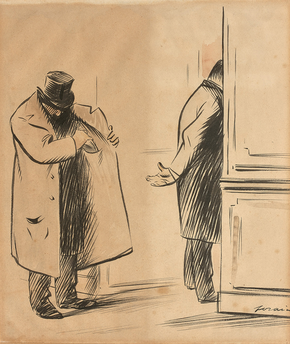 The Bribe, by Jean-Louis Forain, c. 1900.