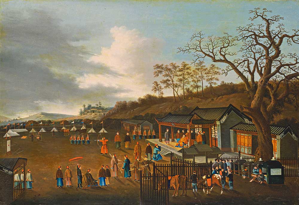 Archery Contest, China, nineteenth century. Courtesy National Gallery of Art, Washington, gift of Dr. Catherine Lilly Bacon. Archery Contest, China, nineteenth century.