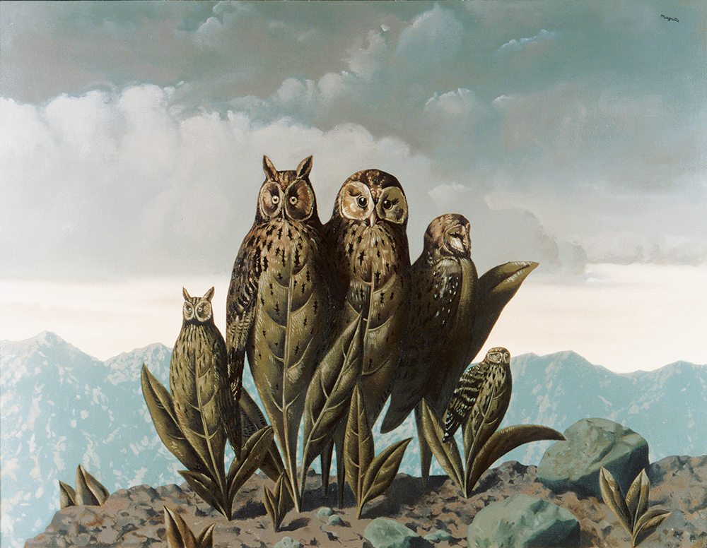 The Companions of Fear, by René Magritte, 1942. © Art Resource, NY © ARS, NYC. The Companions of Fear, by René Magritte, 1942. © Art Resource, NY © ARS, NYC.