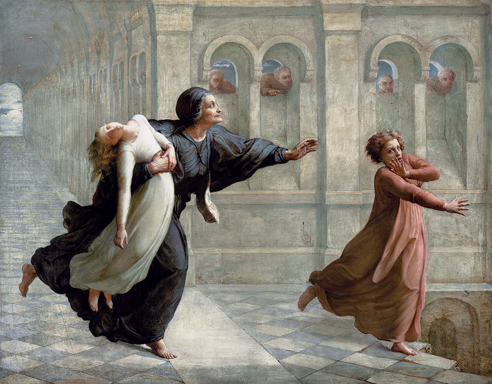 Nightmare, from the painting cycle The Poem of the Soul, by Louis Janmot, 1854. © RMN-Grand Palais / Art Resource, NY. Nightmare, from the painting cycle The Poem of the Soul, by Louis Janmot, 1854. © RMN-Grand Palais / Art Resource, NY.