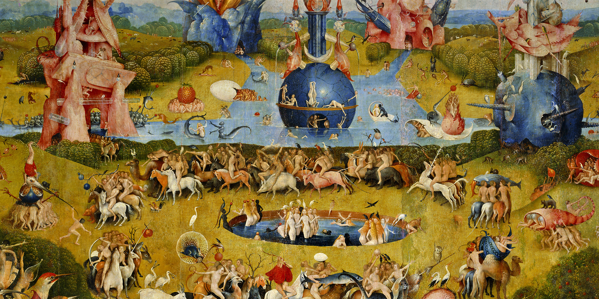 Garden of Earthly Delights (detail), by Hieronymus Bosch, c. 1500. © Erich Lessing / Art Resource, NY.