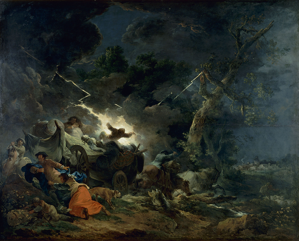 Peasants Surprised by a Thunderstorm, by Francesco Casanova, c. 1773. © RMN-Grand Palais / Art Resource, NY.