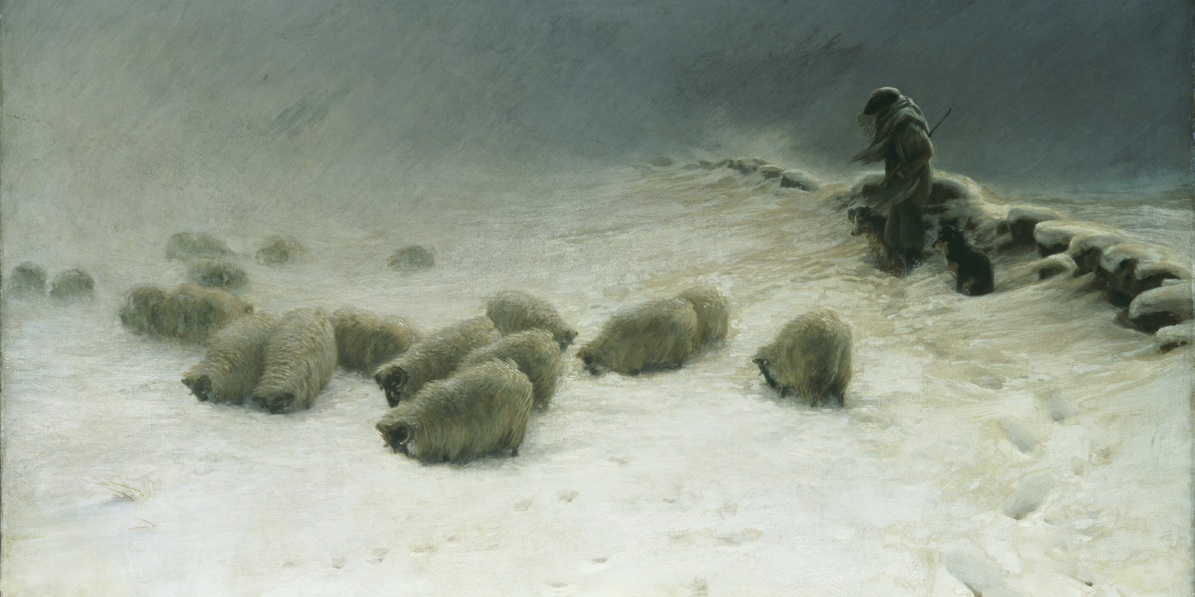 The Joyless Winter Day, by Joseph Farquharson, 1883. © Tate, London / Art Resource, NY.