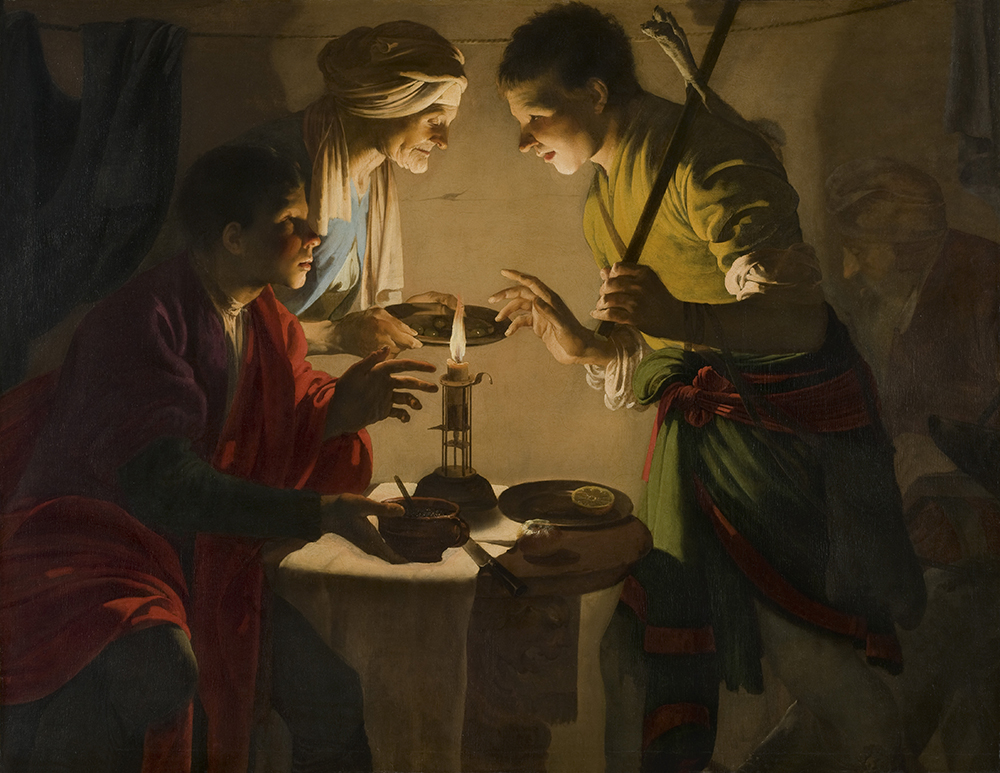 Esau Selling His Birthright, by Hendrick Terbrugghen, c. 1627. © Museo Nacional Thyssen-Bornemisza / Scala / Art Resource, NY.