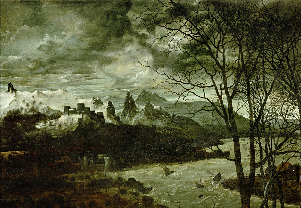 The Gloomy Day (detail), by Pieter Bruegel the Elder, 1565. © Erich Lessing / Art Resource, NY.