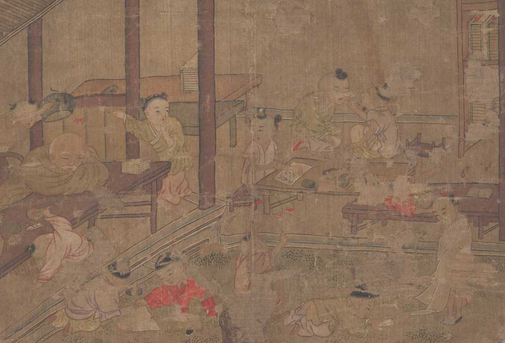 School Scene, China, fourteenth to seventeenth century.