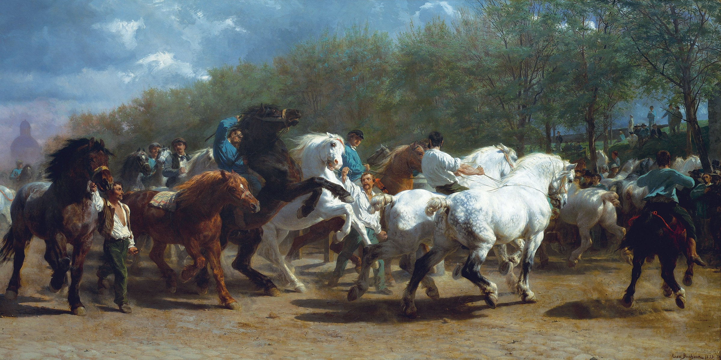 The Horse Fair, by Rosa Bonheur, 1852–55.