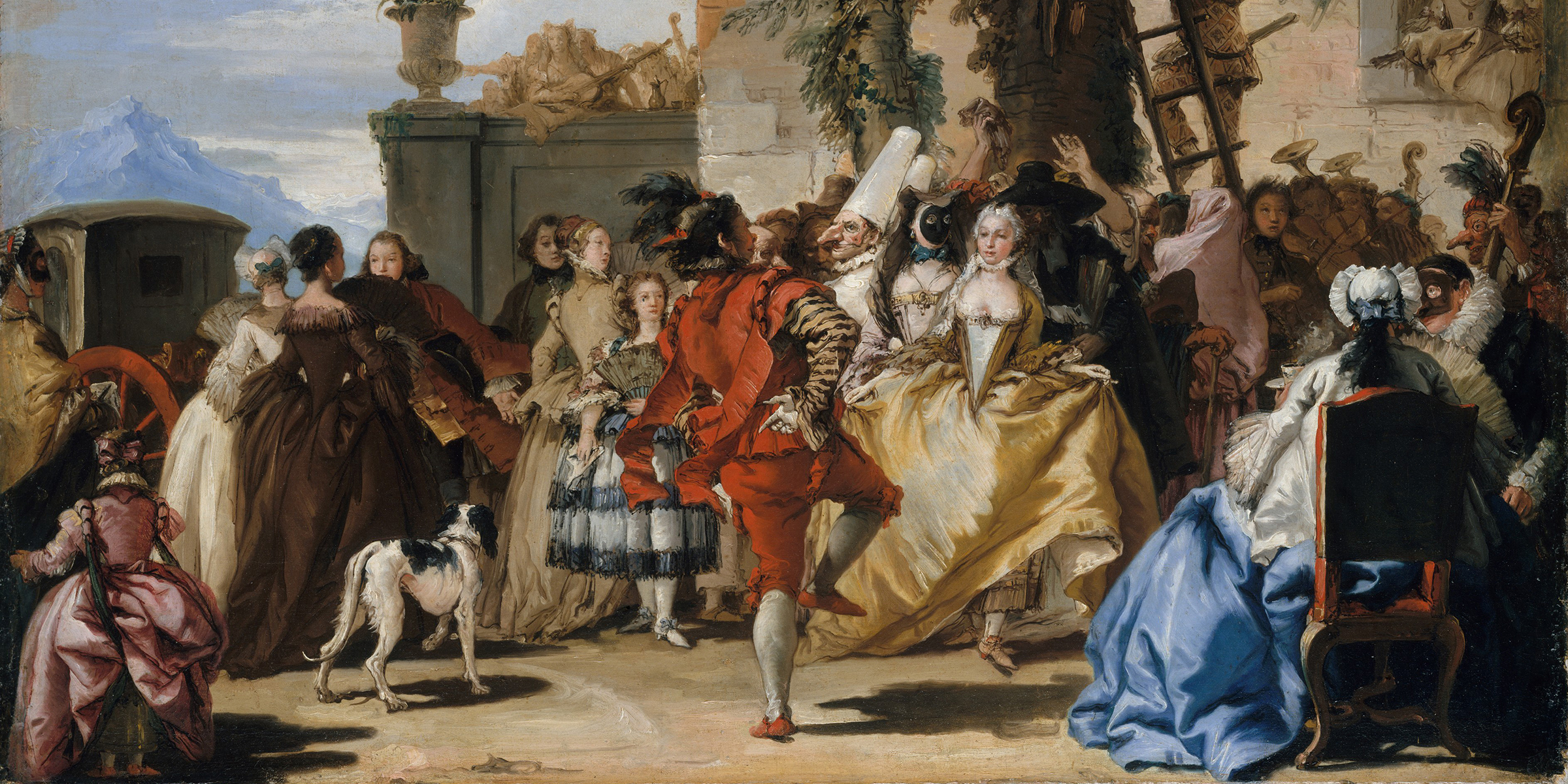 A Dance in the Country (detail), by Giovanni Domenico Tiepolo, c. 1755. The Metropolitan Museum of Art, gift of Mr. and Mrs. Charles Wrightsman, 1980. A Dance in the Country, by Giovanni Domenico Tiepolo, c. 1755.